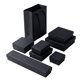 thumbnail image 1 of Caja de embalaje para joyería, anillo, collar, pendientes, pulsera, pendientes, pulsera, piel de vaca negra, cubierta de cielo, 1 of 1