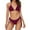 Mulberry, variant on Womens String Triangle Halter Two Piece Bikini Swimwear Swimsuits Sets