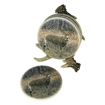 

Rivers Edge Products Coaster Set - Deer Antler