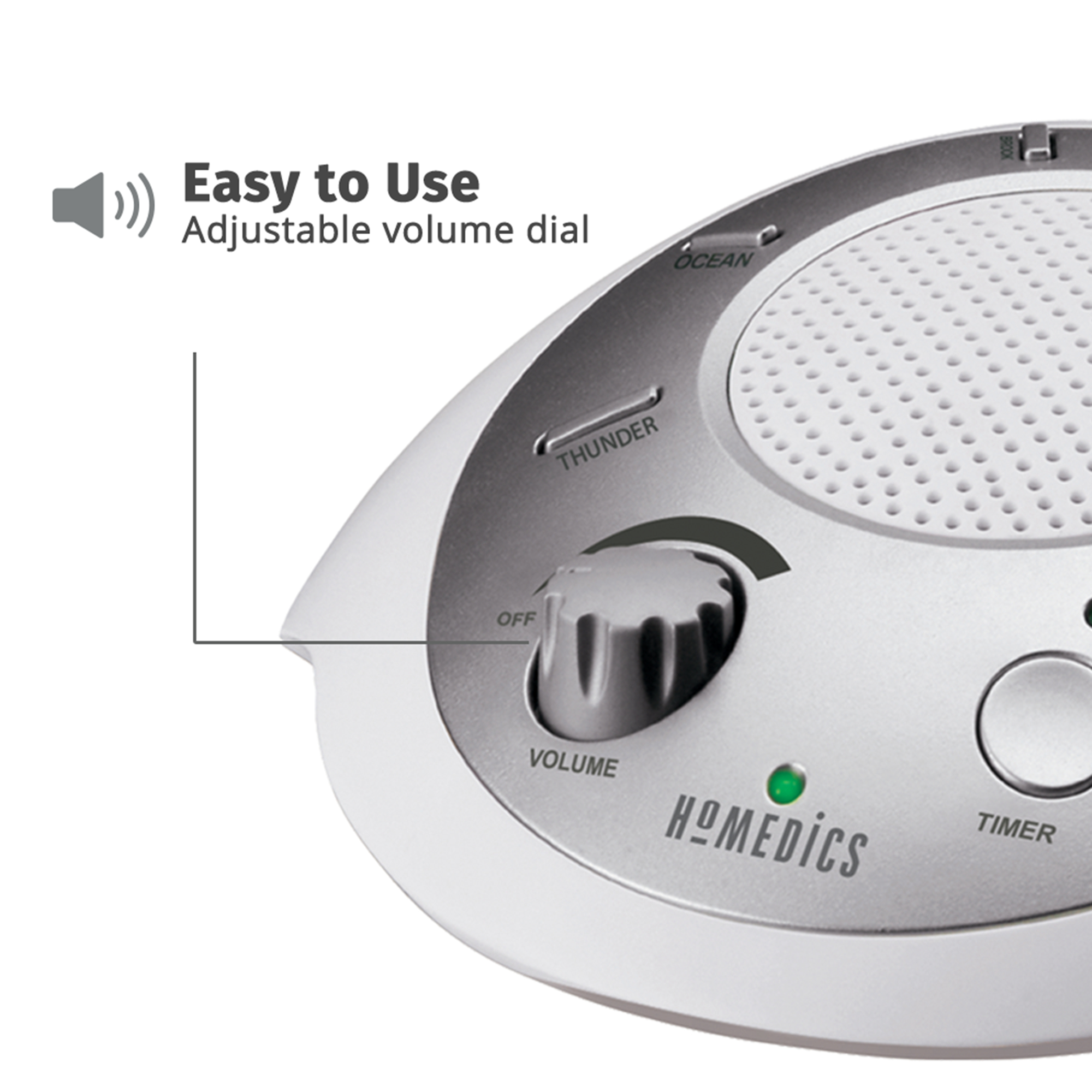 HoMedics Sound Spa White Noise Machine, Portable photo 5