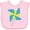 AD-Pink, variant on Inktastic Yellow and Blue Pinwheel Boys or Girls Baby Bib