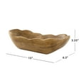 thumbnail image 6 of Better Homes & Gardens Indoor Carved Mid-Tone Brown Wood Decorative Dough Bowl, 6 of 12