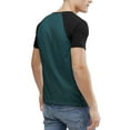 thumbnail image 2 of Ma Croix Mens Contrast Raglan Short Sleeve Baseball T Shirts, 2 of 6