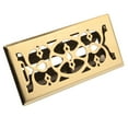 thumbnail image 3 of Accord AMFRPBV410 Floor Register with Victorian Design, 4-Inch x 10-InchDuct Opening Measurements, Polished Brass, 3 of 5