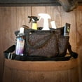 thumbnail image 5 of Jeffers Poplar Head Grooming Bag – Horse Grooming Organizer Tote with Pockets for Brushes, Tools, Clippers, Shampoo, Detangler – Stable Barn Kit Carrier for Horses, Pets, Livestock, Covert Cheetah, 5 of 8
