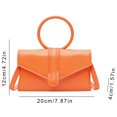 thumbnail image 3 of Bolso de mujer 2023, Bolso de mensajero, Bolso de mano de Color caramelo a la moda (naranja), 3 of 8