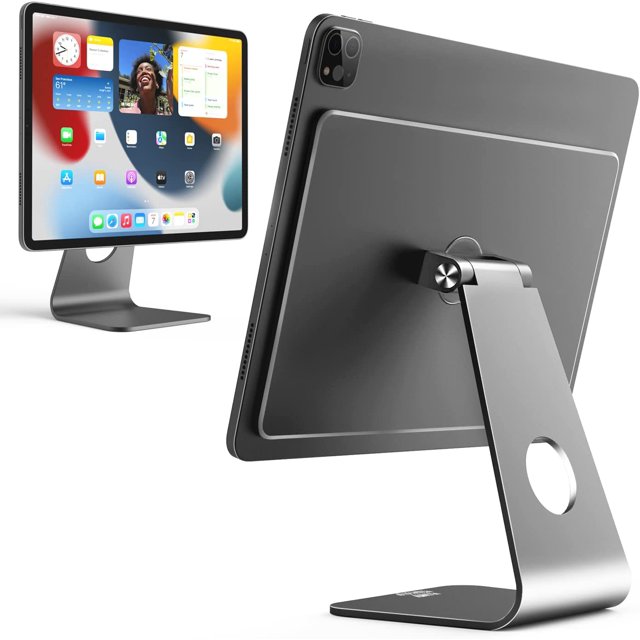 Soporte magnético para iPad, soporte magnético flotante giratorio multiángulo para iPad Pro 12,9, compatible con Apple iPad Pro de 12,9 pulgadas, iPad Pro de 3ª/4ª/5ª generación