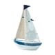 thumbnail image 1 of Barco de vela en miniatura, escritorio de madera, adorno de barco de vela náutico para cocina, sala de estar, decoración, baño, chimenea, 1 of 9