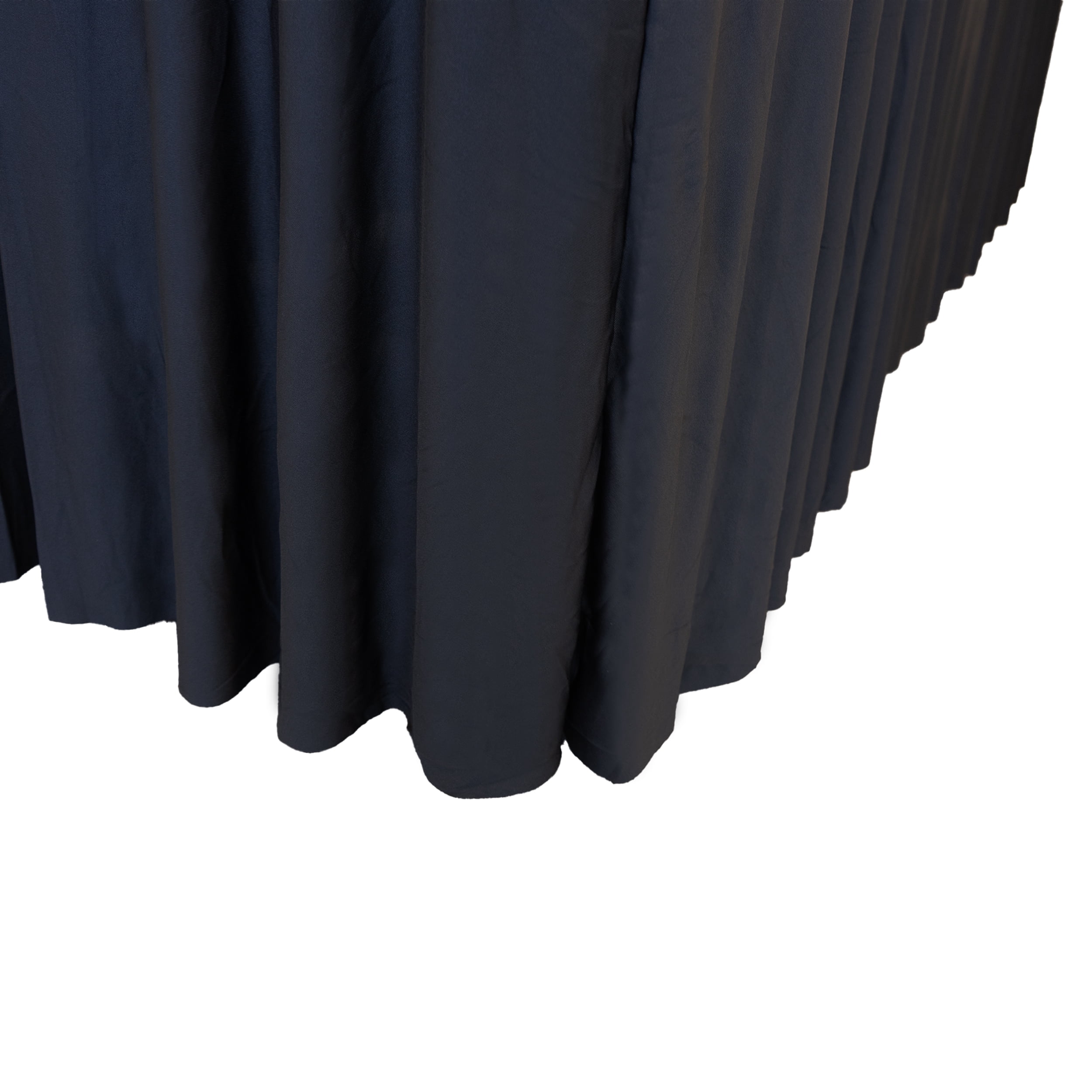 RTC Group Spandex Rectangular Tablecloth Skirt Table Cover, 6Ft Table, 72" x 30", Black, 2 PK