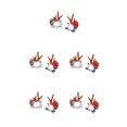 thumbnail image 1 of Wosthever 1 par de pinzas para el cabello de Navidad, horquilla de cuerno de ciervo de Navidad, Bola de piel de nieve, recuerdo de fiesta, decoración de Type2 NO2 Wosthever CBP547529, 1 of 4