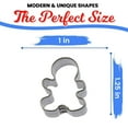 thumbnail image 2 of Mini Gingerbread Boy Cookie Cutter 1.5 in M2F - Foose Cookie Cutters - US Tin Plate Steel, 2 of 5