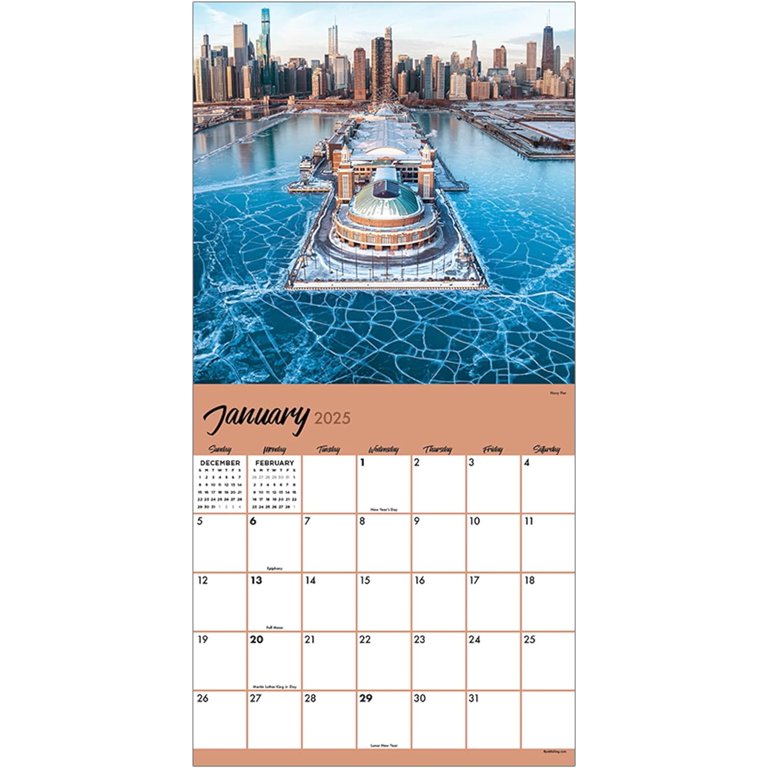 2025-chicago-wall-calendar-walmart-com