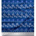 thumbnail image 1 of Soimoi Japan Crepe Satin Fabric Leaves & Floral Artistic Printed Craft Fabric by The Yard 42 Inch Wide, 1 of 3