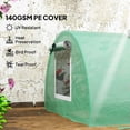 thumbnail image 4 of Outsunny Mini Greenhouse with Mesh Windows, Tunnel Growing Tent, Green, 4 of 10