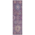 thumbnail image 2 of Addison Rugs Chantille Indoor/Outdoor Traditional Medallions Eggplant Machine Washable Runner Rug, 2'3" x 7'6", 2 of 8
