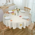 thumbnail image 2 of Thanksgiving Autumn Leaves Maple Leaves Waterproof Tablecloth Table Decoration Wedding Home Kitchen Dining Room Round Table, 2 of 5