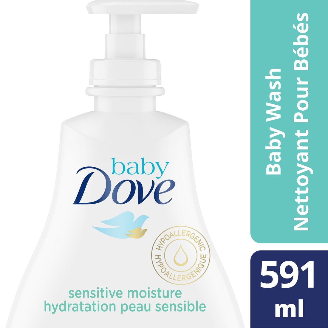 Nettoyant Baby Dove Hydratation Peau Sensibl Nettoyant Pour Bébés 591ml