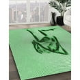 thumbnail image 2 of Ahgly Company Indoor Round Patterned Dragon Green Area Rugs, 7' Round, 2 of 6