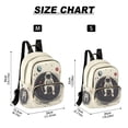 thumbnail image 2 of FORMRS Mini Backpack Purse for Women Quilted Travel Daypack Casual Shoulder Bag, Beige Astronaut Space, 2 of 7