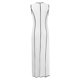 thumbnail image 5 of Vestido largo sin mangas de punto acanalado en contraste para mujer: tejido elástico, largo midi, material de poliéster, tallas S-XL, versátil para cualquier ocasión, 5 of 5