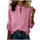 thumbnail image 1 of Camisetas de Manga Larga para las Mujeres Sudadera de Cárdigan Suelta Casual Sólida, Camisetas de Manga Larga de Moda para el Invierno, 1 of 7