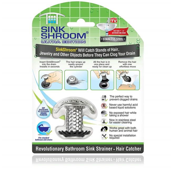 ShowerShroom Ultra Strainer Hair Catcher Drain Protector for Shower Stall Drains