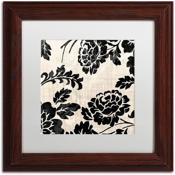 Trademark Fine Art "Stylesque III" Canvas Art by Color Bakery White Matte, Wood Frame