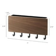 thumbnail image 4 of Yamazaki Home Magnetic Key Rack, Walnut, Steel + Wood, Supports 2 pounds, Magnetic, 4 of 4