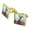 Gold, variant on Cartoon Jackalope Square Cufflink Set - Silver or Gold