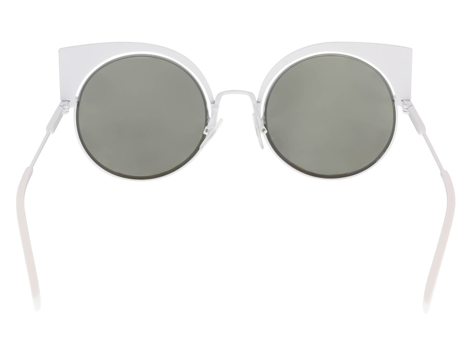 Fendi FF 0177/S 0DMV Eyeshine White Cat Eye Sunglasses 