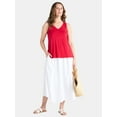 thumbnail image 2 of Time and Tru Women's High Low Tank Top, Sizes XS-XXXL, 2 of 5
