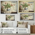 thumbnail image 4 of Designart "Still Life Of Tulip Bouquet VI" Tulips Floater Framed Canvas Wall Art, 4 of 5