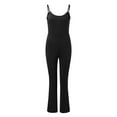 thumbnail image 6 of Womens Jumpsuit Spaghetti Straps Neck Bodycon Full Length Casual Unitard Playsuit Date Night Rompers, 6 of 6