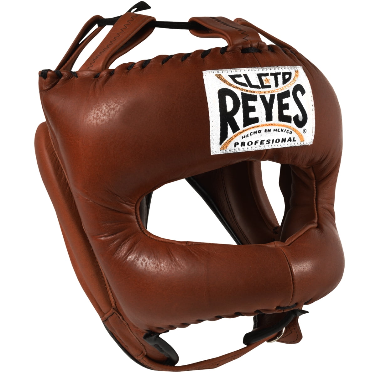 Cleto Reyes Traditional Leather Boxing Headgear w/ Nylon Face Bar Old