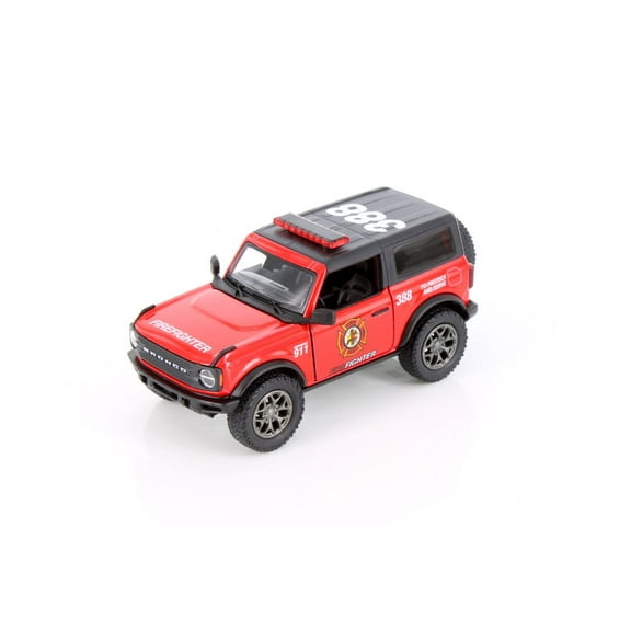 Fo_rd Bronco Firefighter, Red - Kinsmart 5438DPR - 1/34 Scale Diecast Model Car