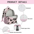 thumbnail image 3 of Dog Lover Gift Student Backpack – Cute Puppy Paw Print with Bone and Tail Cartoon Design, Artistic Watercolor Style for School, 3 of 4
