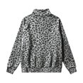 thumbnail image 5 of vigerkar Mock Neck Sweatshirt Women, Oversized Long Sleeve Leopard Pullover, with Pocket Drop Shoulder Fashion Streetwear Casual Teacher Outfit (Dark Gray, XXL), 5 of 7
