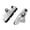 Silver, variant on Mi.xim 2 Pcs Drawer Type Aluminium Alloy Bicycle Brake Rubber Block Pads Set, Lower Noise Anti Friction Caliper Brake Shoes for Road Cruiser Bikes Cycling Replacement Parts, Premium Gold Finish