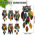 thumbnail image 2 of Xloro Acrylic Owl Suncatcher Hanging Decor Stained Style Owl Window Ornament for Light Catching Display Decorative Accent for Garden Balcony and Indoor Spaces (1Pc 4"x8"), 2 of 3