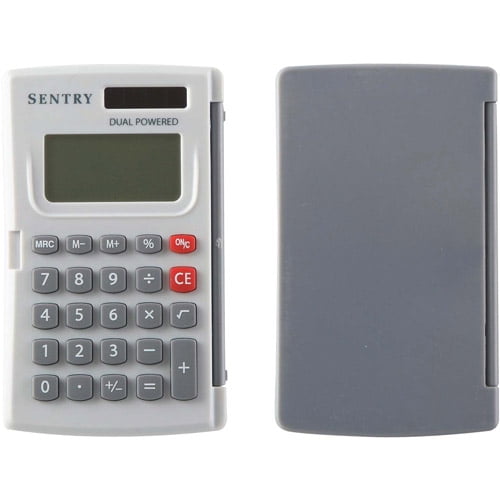Sentry Folding Pocket Calculator, Silver