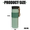 thumbnail image 2 of Olla termo de fitness para deportes al aire libre de gran capacidad de 450 ml, taza termo portátil para estudiantes taza de coche de acero inoxidable, 2 of 5