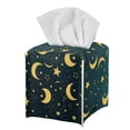 thumbnail image 7 of ZUXONGSY Galaxy Moon Square Tissue Box Cover Star Modern PU Leather Tissue Box Holder Waterproof Leather Tissue Box Cover for Bathroom,Car,Bedroom, Hotel, Office, 7 of 7