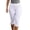 A-White925, variant on XIAOCHA Women's Side Split Capri Leggings Solid Stretchy Slim Pants Gym Daily Wear Trousers