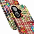 thumbnail image 2 of Playful Gingham & Plaid Collage Phone Case, Cat, Apple & Ladybug Design iPhone Cover, Protective Case for iPhone 17 16 15 14 13 12 11 Pro Plus Max Mini, 2 of 6