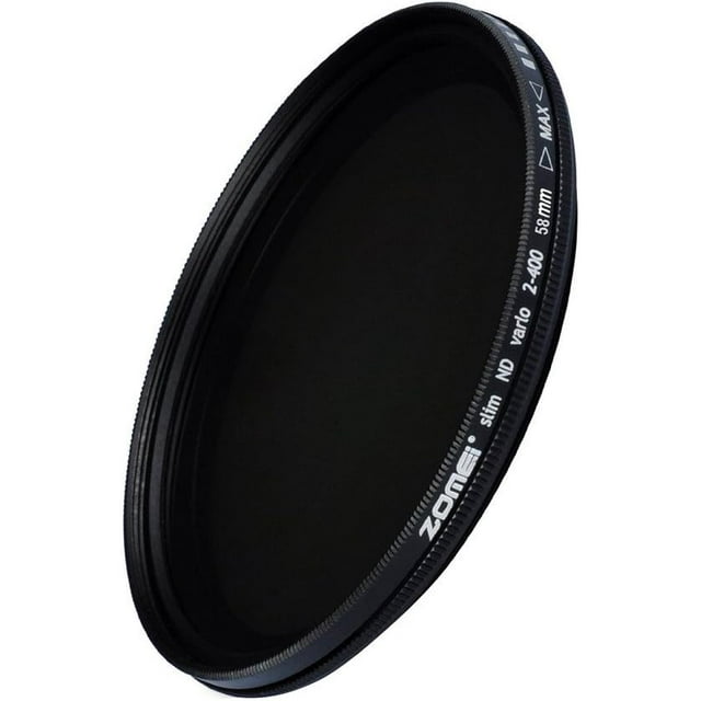 Zomei 58mm Ultra Slim ND2-ND400 Fader Variable Neutral Density Adjustable Lens Filter Ultra Slim ND Filter Optical Glass