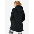 thumbnail image 2 of ellos Women's Plus Size Hooded Sweatshirt Tunic - 38/40, Black, 2 of 5