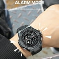 thumbnail image 3 of Findtime Man Watch for Men Sports Quartz Wristwatch Outdoor Waterproof Military Digital Watches Dual Time and Stopwatch Alarm Clock, 3 of 7