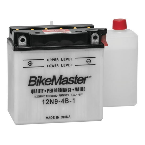 BikeMaster Conventional Battery 12N9-4B-1 for Kawasaki A1 Samurai 250 1966-1971
