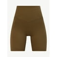 thumbnail image 5 of Free Assembly Women's High Waisted Bike Shorts, 5 of 6