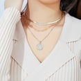 thumbnail image 2 of Turandoss 14K Gold Plated Coin Pendant Necklaces for Women Dainty Coin Pedant Medallion Chunky Stack Necklace Snake Chain Choker Necklace Gold Coin Jewelry Set for Women Her, 2 of 7